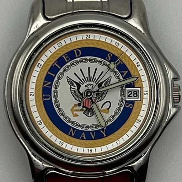 Accutime Unisex United States Navy Collectible Watch Working - Picture 6 of 9